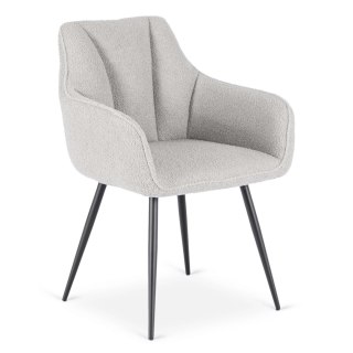Krzesło NAWARA Szare Boucle