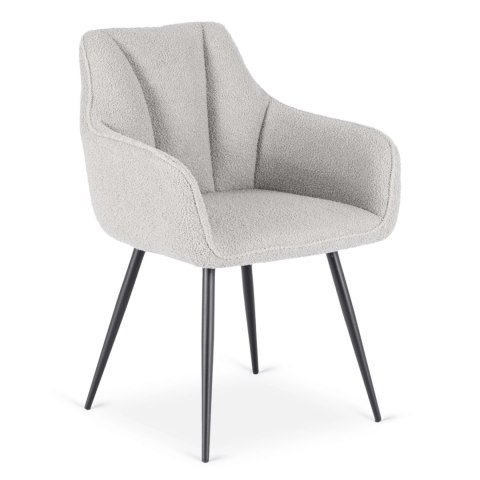 Krzesło NAWARA Szare Boucle