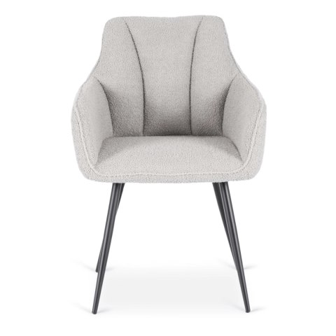 Krzesło NAWARA Szare Boucle