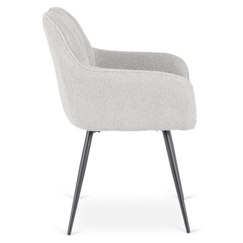 Krzesło NAWARA Szare Boucle