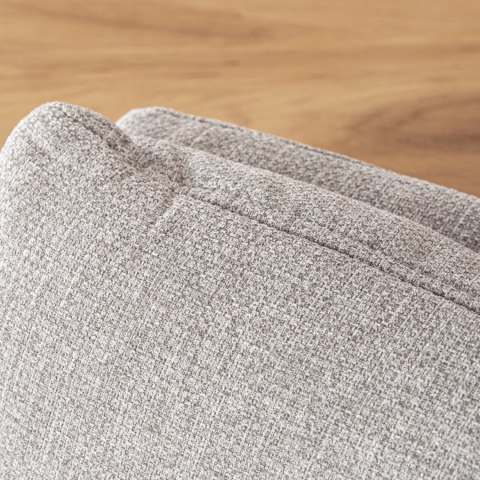 Krzesło Tapicerowane Obrotowe do Salonu CORTADO Szare Nowoczesne