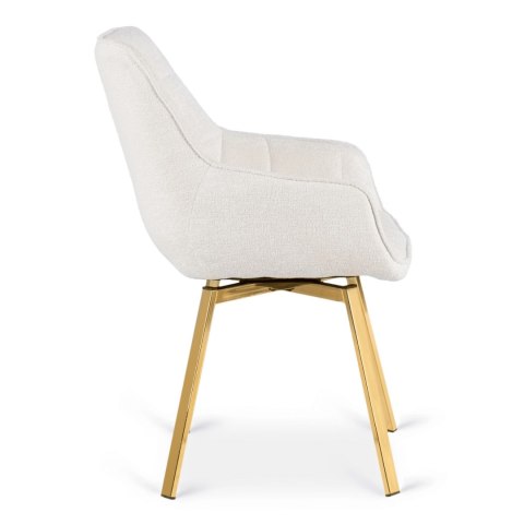 Krzesło Obrotowe MIA Beżowe Boucle