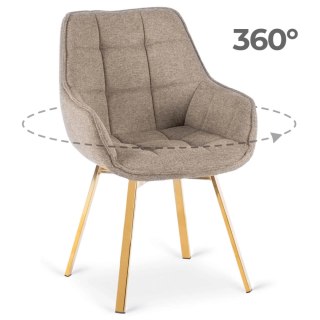 Krzesło Obrotowe MIA Beżowe