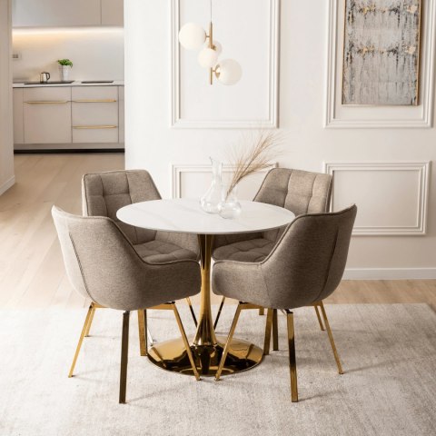 Krzesło Obrotowe MIA Beżowe