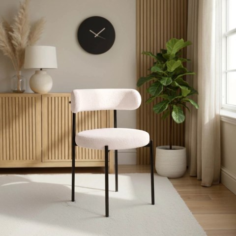 Krzesło TULSA Kremowe Boucle