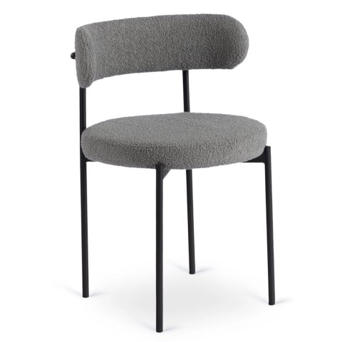 Krzesło TULSA Szare Boucle