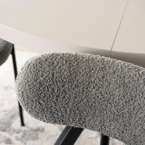 Krzesło TULSA Szare Boucle