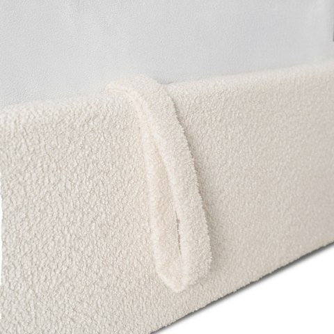 Łóżko 160x200 MARSYLIA z Pojemnikiem Kremowe Boucle
