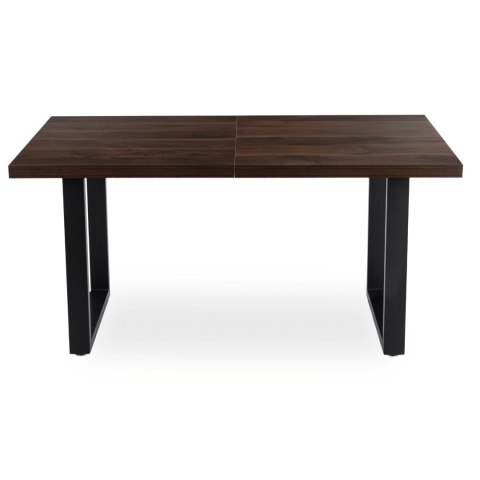 Stół EDWIN Rozkładany 160-260 cm Orzech/Czarny