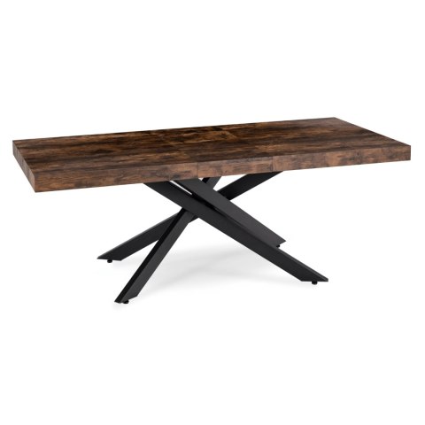 Stół HAMPTON Rozkładany 160-240 cm Dąb Rustykalny/Czarny