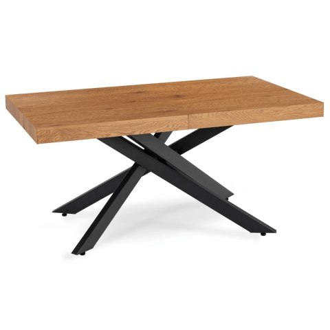 Stół HAMPTON Rozkładany 160-240 cm Dąb Złoty/Czarny