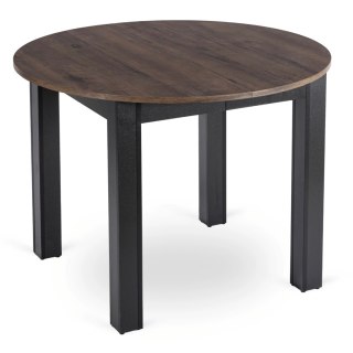 Stół HARRY Rozkładany 102-142 cm Dąb Orzech/Czarny