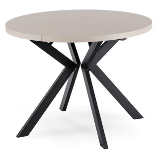 Stół LUKAS Rozkładany 100-250 cm Kaszmir/Czarny