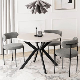 Stół LUKAS Rozkładany 100-250 cm Kaszmir/Czarny