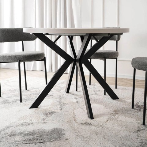 Stół LUKAS Rozkładany 100-250 cm Kaszmir/Czarny