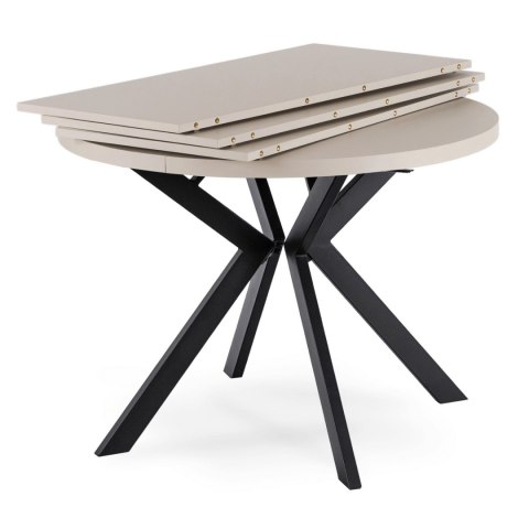 Stół LUKAS Rozkładany 100-250 cm Kaszmir/Czarny