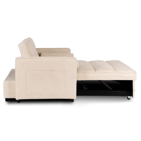 Fotel Rozkładany CORRA do Spania Beżowy