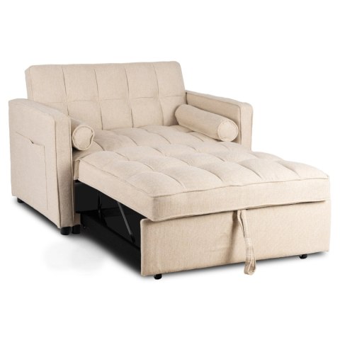 Fotel Rozkładany CORRA do Spania Beżowy