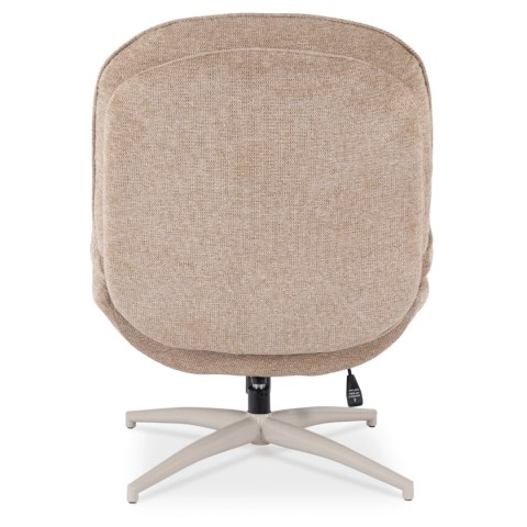 Fotel Wypoczynkowy Obrotowy MESA do Salonu Beżowy Nowoczesny