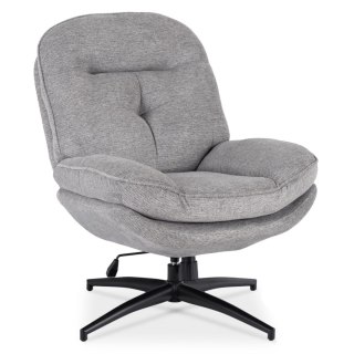 Fotel Wypoczynkowy Obrotowy MESA do Salonu Szary Nowoczesny