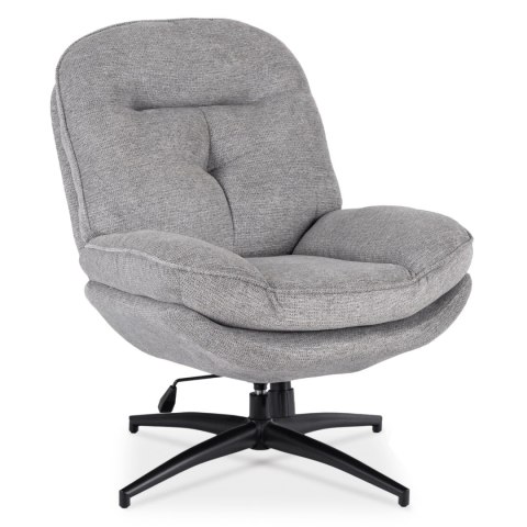 Fotel Wypoczynkowy Obrotowy MESA do Salonu Szary Nowoczesny