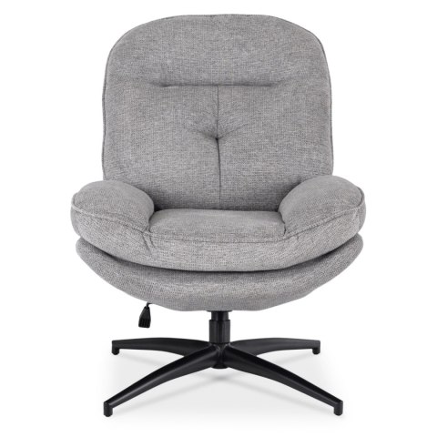 Fotel Wypoczynkowy Obrotowy MESA do Salonu Szary Nowoczesny