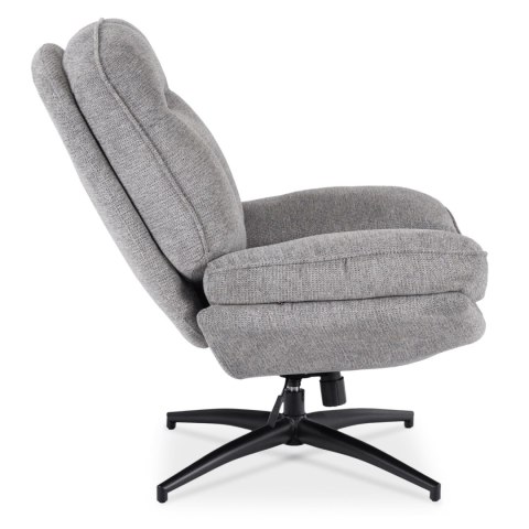 Fotel Wypoczynkowy Obrotowy MESA do Salonu Szary Nowoczesny