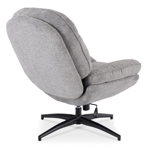 Fotel Wypoczynkowy Obrotowy MESA do Salonu Szary Nowoczesny