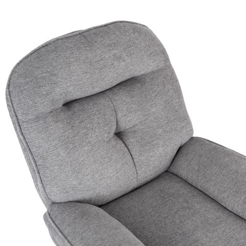 Fotel Wypoczynkowy Obrotowy MESA do Salonu Szary Nowoczesny