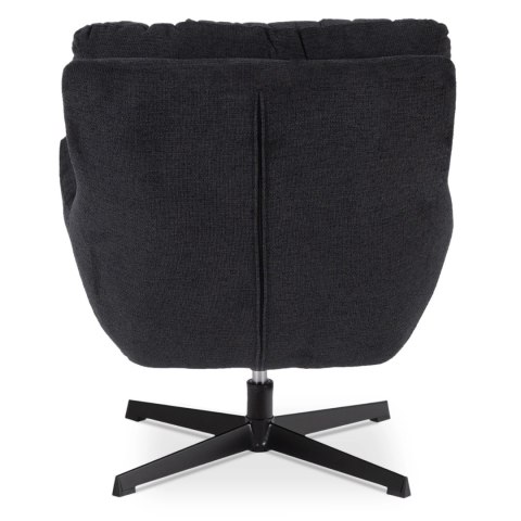 Fotel Wypoczynkowy Obrotowy REAL Czarny