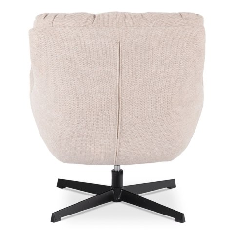 Fotel Wypoczynkowy Obrotowy REAL Kremowy