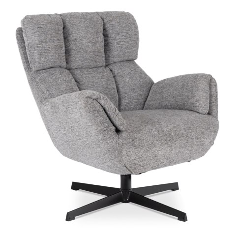 Fotel Wypoczynkowy Obrotowy REAL Szary