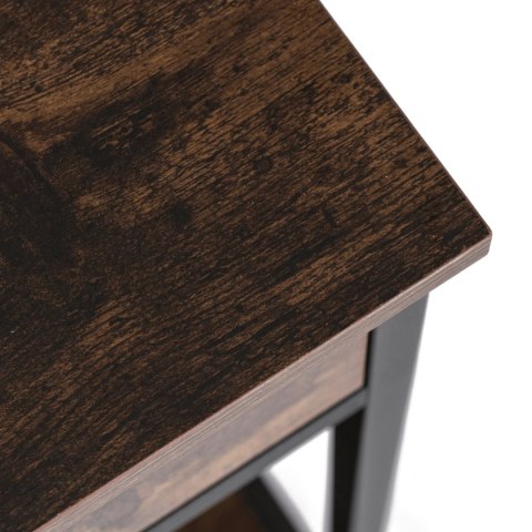 Konsola z Szufladami EVERLY 100 cm do Przedpokoju Dąb Rustykalny/Czarny Loft