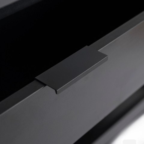 Konsola do Przedpokoju RUBY 100 cm z Półką Czarna Nowoczesna