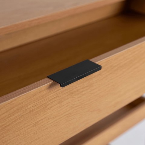 Konsola do Przedpokoju RUBY 100 cm z Półką Dąb/Czarny Loft