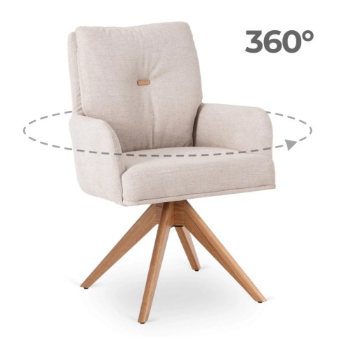 Krzesło Obrotowe BIANCO Beżowe