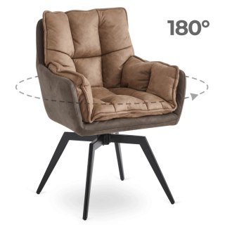 Krzesło Obrotowe ISLA Brązowe