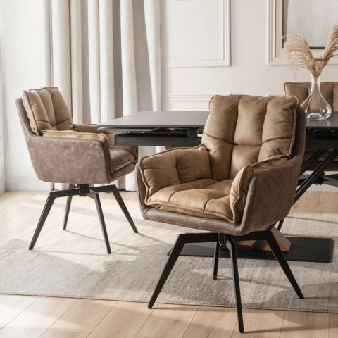 Krzesło Obrotowe ISLA Brązowe