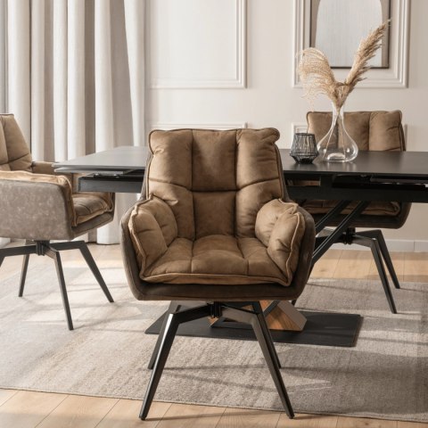 Krzesło Obrotowe ISLA Brązowe