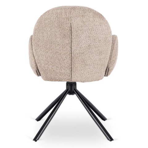 Krzesło Obrotowe MUSSO Brązowe Boucle