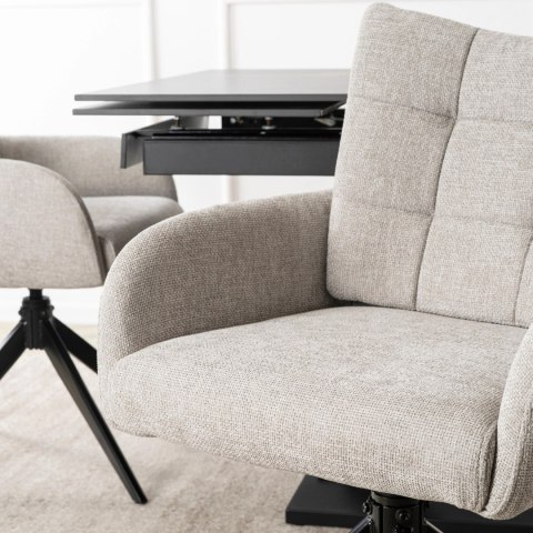 Krzesło Obrotowe do Salonu JULY Szare