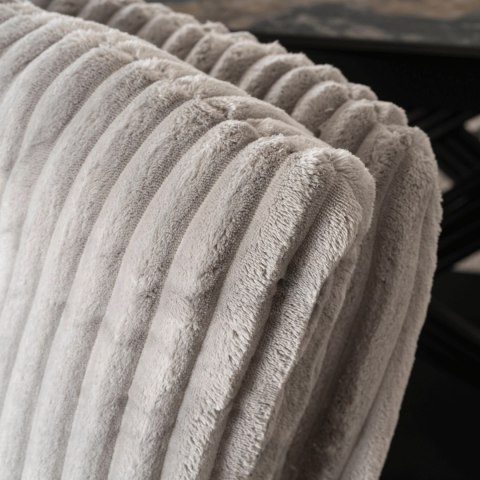 Krzesło Obrotowe do Salonu JUNE Szare Sztruksowe