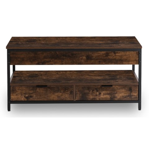Ławostół Rozkładany LUCA 100 cm Dąb Rustykalny/Czarny