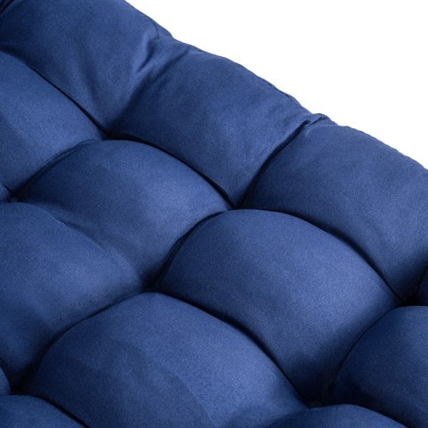 Leżak Ogrodowy Łóżko Polowe SATURN Granatowe