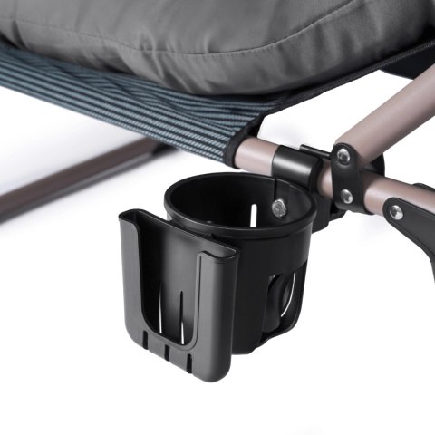 Leżak Ogrodowy Łóżko Polowe SATURN Szare