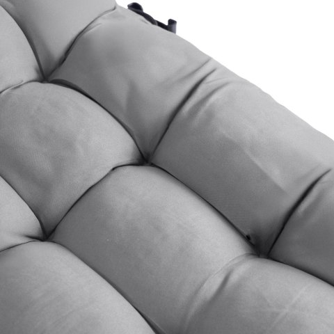 Leżak Ogrodowy Łóżko Polowe SATURN Szare