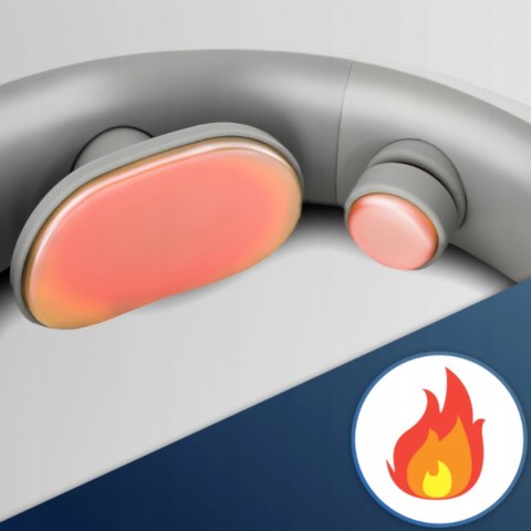 Masażer Do Karku ME-NM03 Z Funkcją Podgrzewania Biały/Szary