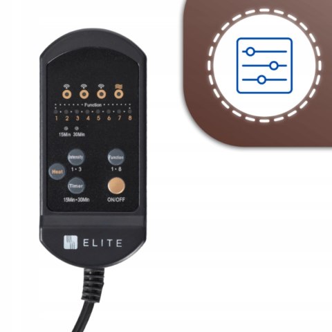 Mata Masująca Na Fotel ME-MC10 Czarna