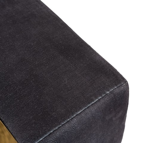 Sofa PALLAZO 2S Dwuosobowa Czarny/Złoty