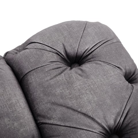 Sofa SORRENTO 3S Trzyosobowa Szara Welurowa